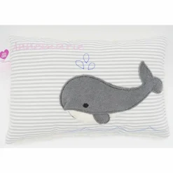 Wal Fisch Namenskissen Taufkissen Kuschelkissen Kindergartenkissen Geburtsgeschenk