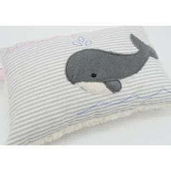 Wal Fisch Namenskissen Taufkissen Kuschelkissen Kindergartenkissen Geburtsgeschenk