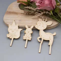 Waldtiere Caketopper –  Kuchenaufsatz für Geburtstage & Babypartys