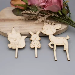 Waldtiere Caketopper –  Kuchenaufsatz für Geburtstage & Babypartys