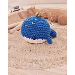 Walfisch Wal Christbaumschmuck Weihnachtsbaumschmuck Häkeltier