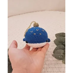 Walfisch Wal Christbaumschmuck Weihnachtsbaumschmuck Häkeltier