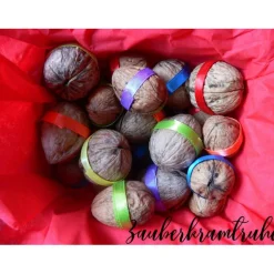 Walnüsse mit Segenswunsch für Taufe,  Kommunion und Konfirmation oder Hochzeit