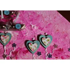 Wanddeko BABY-BAUM künstlerischer, abstrakter Weihnachtsbaum auf einem Keilrahmen Künstlerbaum m. LED-Beleuchtung