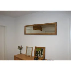 Wandspiegel mit Rahmen aus Eiche oder Nussbaum – Handgefertigt & geölt