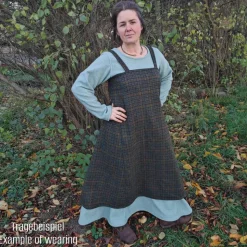 Warmes, weiches Wollkleid,  langes Winterkleid für Wikinger und Mittelalter, Toraxacum