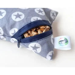 Waschbares Dinkelspelz-Mauskissen mit Sternchen und Reißverschluss, Mauskissen mit Dinkelspreu