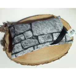 Waschbares Dinkelspelz-Mauskissen in Stein-Optik mit Reißverschluss, Mauskissen mit Dinkelspreu