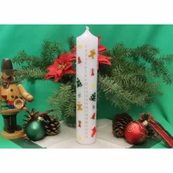 weiße Adventkerze - Modell 2