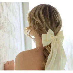 Weiße Haarschleife, Braut, Bride to be, JGA, Schleife, Junggesellinnenabschied