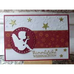 Weihnachstkarte mit Engel,Weihnachtskarte
