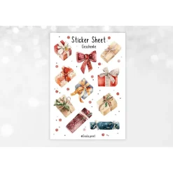 Weihnachten | Geschenke | Christmas | Aufkleber Bulletjournal | Journal Sticker | Gifts