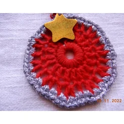 Weihnachten - Handgehäkelte Geschenk-Anhänger - Set,3 Stück,