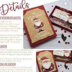 Weihnachten Geldgeschenk Geschenkschachtel mit Wunscherfüller |4006 -A6