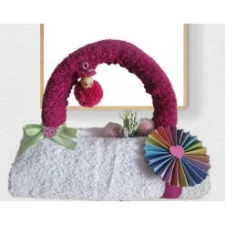 Weihnachten Handtasche aus Handtüchern – Kreatives Geschenk für Frauen