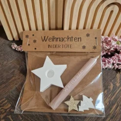 Weihnachten in der Tüte | kleines Geschenk mit Kerze | Wichtelgeschenk