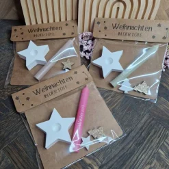 Weihnachten in der Tüte | kleines Geschenk mit Kerze | Wichtelgeschenk