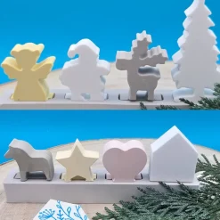 Weihnachten Steckerchen Pastell – Handgemachte Deko zum Sammeln, Verschenken & Kombinieren