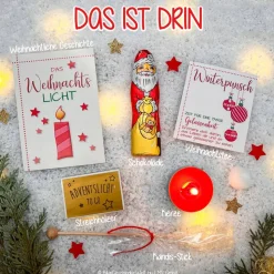 Weihnachten to go - Nikolaussäckchen gefüllt mit Kleinigkeiten - Weihnachtsgeschenk, Mitbringsel, Wichtelgeschenk, Nikol