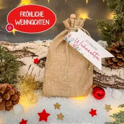 Weihnachten to go - Nikolaussäckchen gefüllt mit Kleinigkeiten - Weihnachtsgeschenk, Mitbringsel, Wichtelgeschenk, Nikol