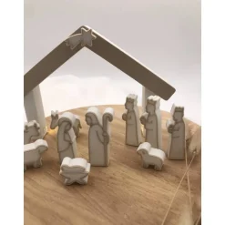 Weihnachten: Weihnachtskrippe modern – Minimalistische Krippe aus 3D-Druck