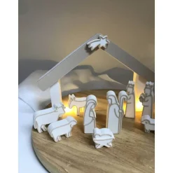 Weihnachten: Weihnachtskrippe modern – Minimalistische Krippe aus 3D-Druck