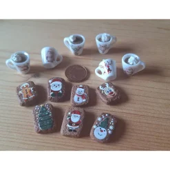 Weihnachten Wichtelzauber – Mini Wichteltür Set Tässchen & Lebkuchen handgemacht