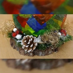 Weihnachten Windlicht, Transparentpapier Windlicht, Winter Windlicht, Winter Tischdekoration, Advent Windlicht