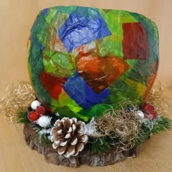 Weihnachten Windlicht, Transparentpapier Windlicht, Winter Windlicht, Winter Tischdekoration, Advent Windlicht