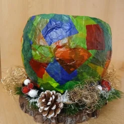 Weihnachten Windlicht, Transparentpapier Windlicht, Winter Windlicht, Winter Tischdekoration, Advent Windlicht