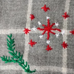 Weihnachten Woll-Kissenhüllen bestickt, 40x40