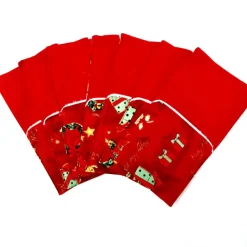 Weihnachtliche Bestecktasche für die Festtafel