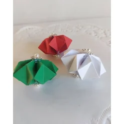 Weihnachtliche Dekosterne aus Tonkarton mit Strass-Perlen oder Blütenornament, Handgemacht & individuell wählbar