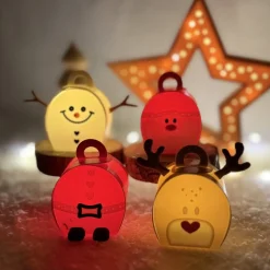 Weihnachtliche Geschenkschachtel – Geldgeschenk Verpackung, kleine Faltschachtel für Adventskalender & LED-Teelicht