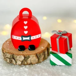 Weihnachtliche Geschenkschachtel – Geldgeschenk Verpackung, kleine Faltschachtel für Adventskalender & LED-Teelicht