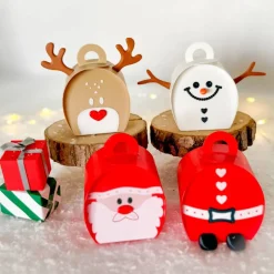 Weihnachtliche Geschenkschachtel – Geldgeschenk Verpackung, kleine Faltschachtel für Adventskalender & LED-Teelicht