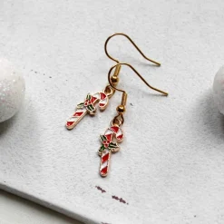 Weihnachtliche Ohrringe Zuckerstange • Ohrhänger | Ohrschmuck | Weihnachten