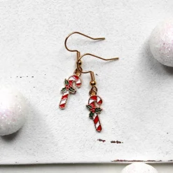 Weihnachtliche Ohrringe Zuckerstange • Ohrhänger | Ohrschmuck | Weihnachten