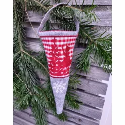 Weihnachtliche Spitztüte Nikolaus Socke Geschenkverpackung