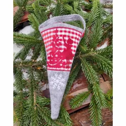 Weihnachtliche Spitztüte Nikolaus Socke Geschenkverpackung