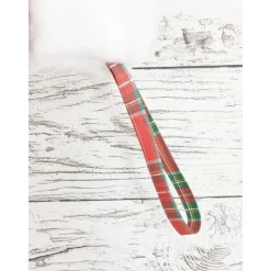 Weihnachtlicher High Heel oder Nikolaussocke mit gesticktem Namen