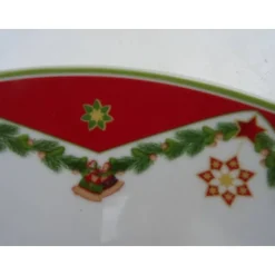 Weihnachtlicher Servier/Gebäckteller mit modernem Dekor