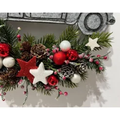 Weihnachtlicher Türkranz Weihnachtskranz Weihnachtsdeko Weihnachtsauto