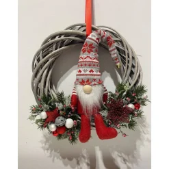 Weihnachtlicher Türkranz Weihnachtskranz Wichtel