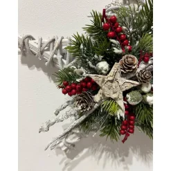 Weihnachtlicher Türkranz Weihnachtskranz Stern Sternenkranz Weihnachtsdeko