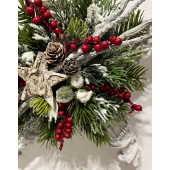 Weihnachtlicher Türkranz Weihnachtskranz Stern Sternenkranz Weihnachtsdeko