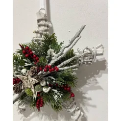 Weihnachtlicher Türkranz Weihnachtskranz Stern Sternenkranz Weihnachtsdeko