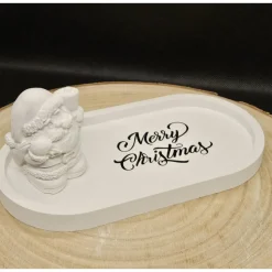 Weihnachtliches Tablett 'Merry Christmas' - Festliches Dekotablett