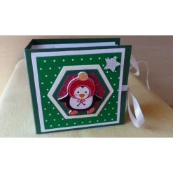 Weihnachtliches-Teebeutelbüchlein,Mitbringsel,Geschenk