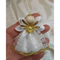 Weihnachtsanhänger „Goldengel“ – handgemacht & zauberhaft